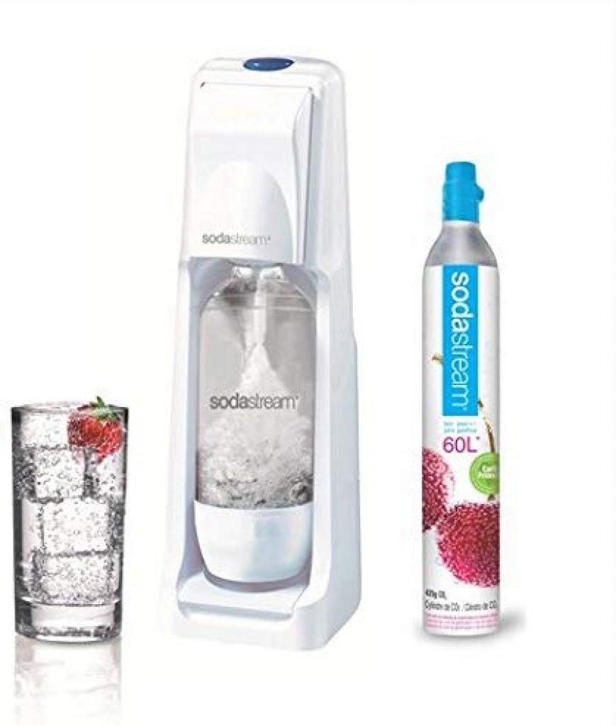 Machine à eau pétillante TERRA + 1 bouteille 1L noire SODASTREAM à Prix